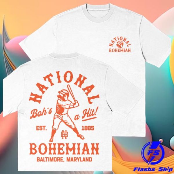 National Bohemian Store Merch Retro Baseball Season Tee