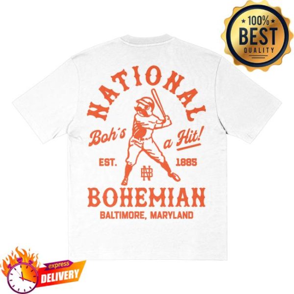 National Bohemian Store Merch Retro Baseball Season Tee