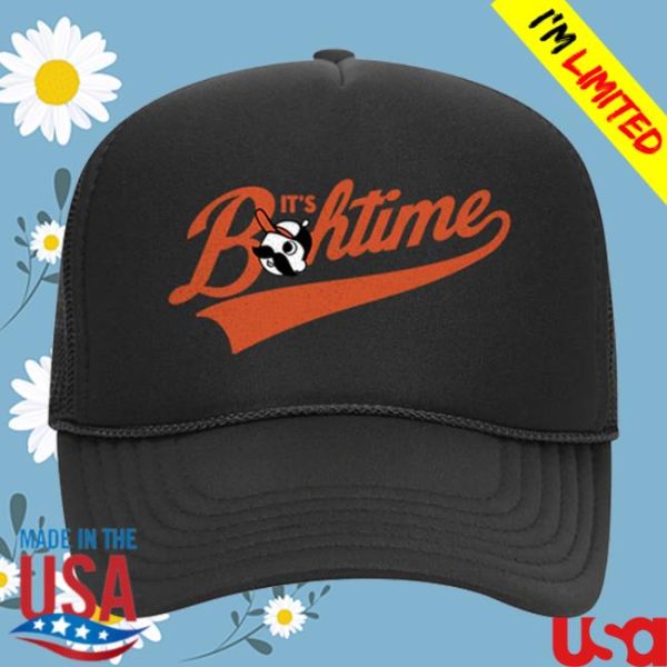 National Bohemian Store Merch Bohtime Black Trucker Hat