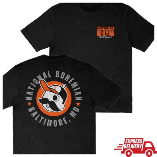 National Bohemian Store Merch Classic Black Tee