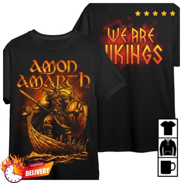 Amon Amarth Store Merch Amon Amarth We Are Vikings T-Shirt