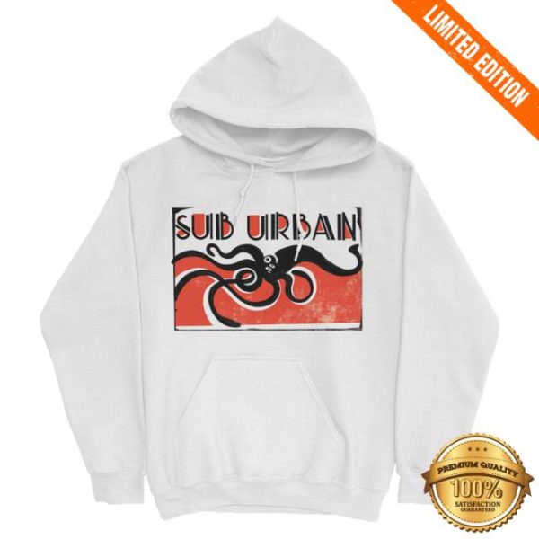 Sub Urban Store Merch Woodcut Squid Hoodie