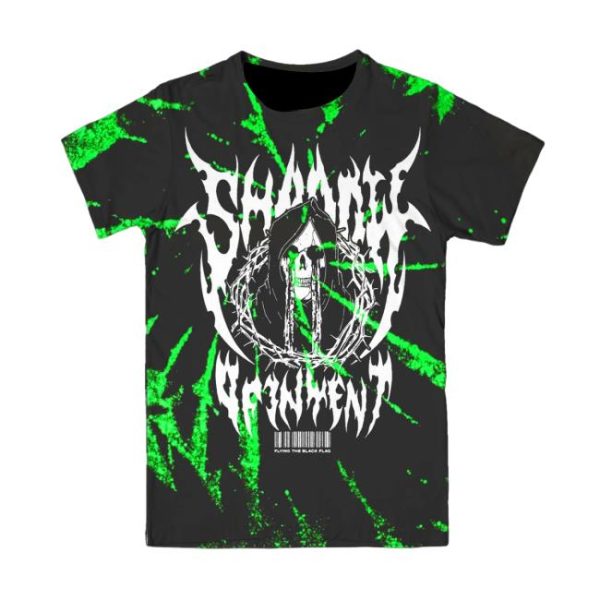 Indiemerchstore Merch Shadow Of Intent Black Flag Dye T-Shirt