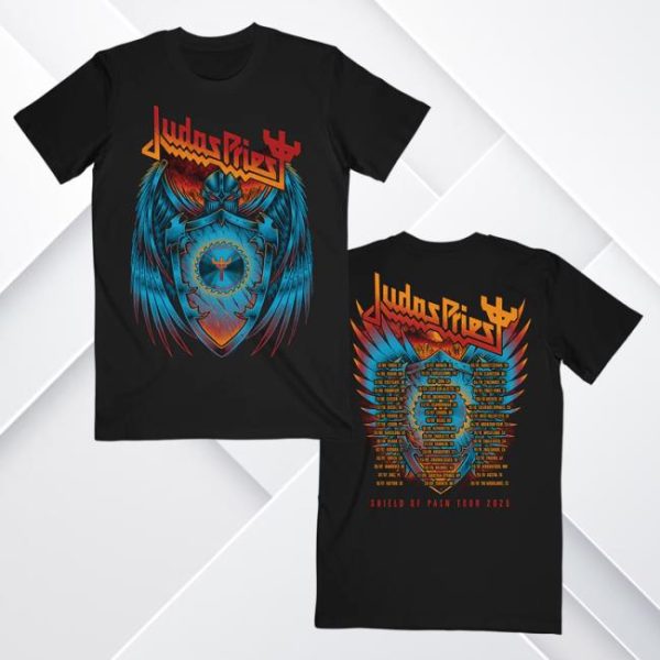 Judas Priest Store Merch Shield Wings Tour Tee