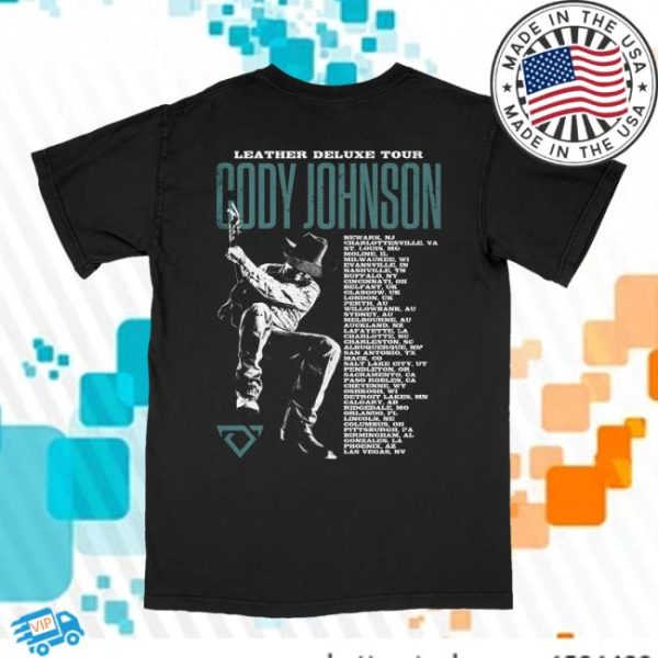 Cody Johnson Store Merch Leather Deluxe Photo Tour Tee