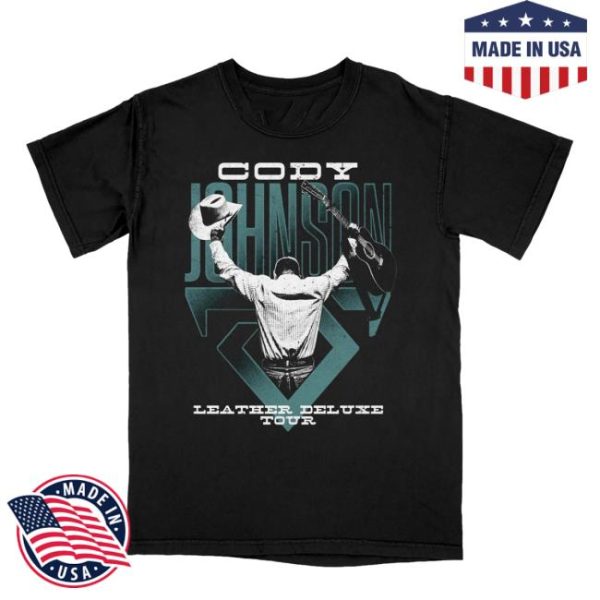 Cody Johnson Store Merch Leather Deluxe Photo Tour Tee
