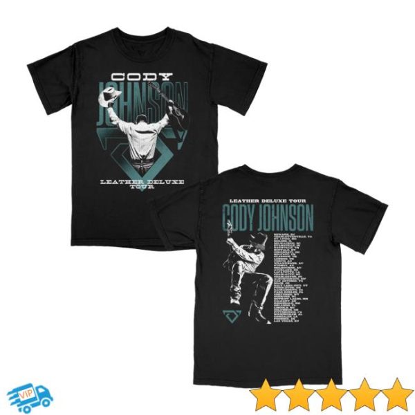 Cody Johnson Store Merch Leather Deluxe Photo Tour Tee