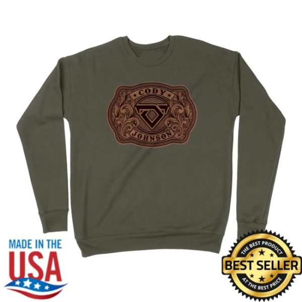 Cody Johnson Store Merch Leather Buckle Sweatshirt
