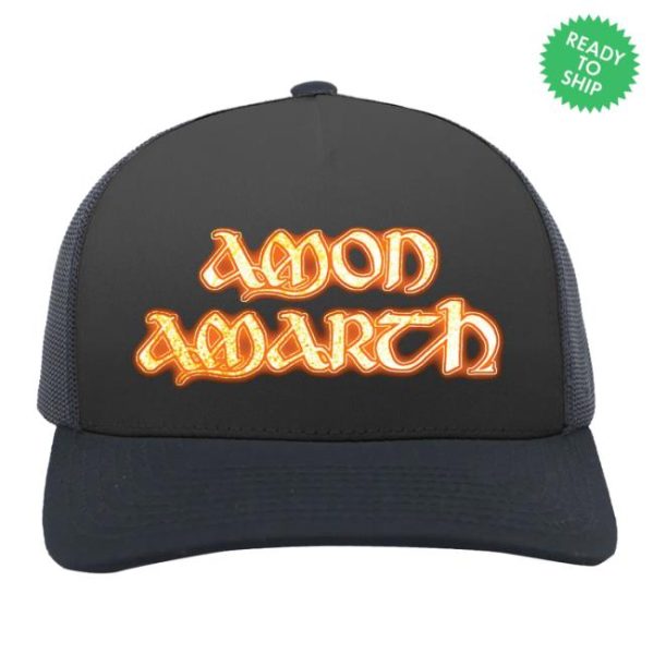 Amon Amarth Store Merch Logo Trucker Hat