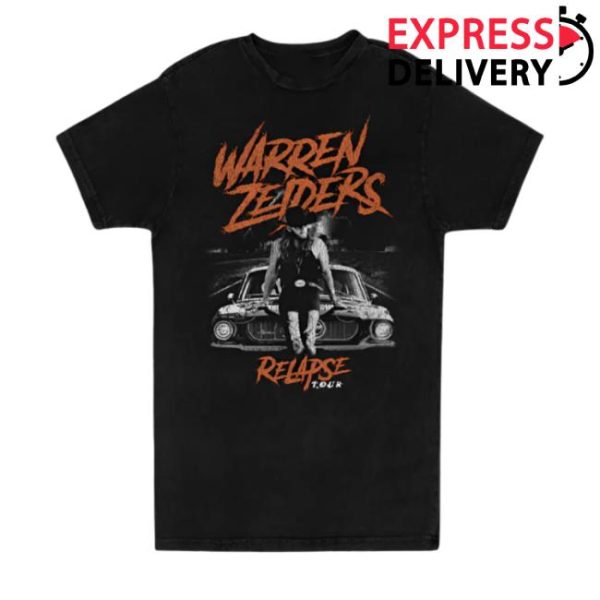 Warren Zeiders Store Merch Black Relapse Tour T-Shirt