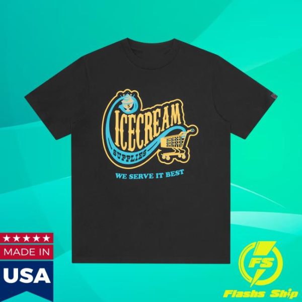 Icecream Store Merch Convenience Store Black  T-Shirt