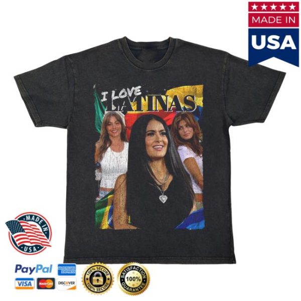 Uncle Reco Store Merch Vintage Og Three I Love Latinas T-Shirt