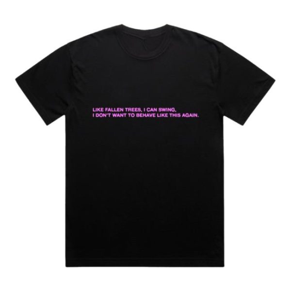 Presidentband Store Merch Fallen Trees Lyric Black Tee