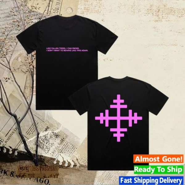 Presidentband Store Merch Fallen Trees Lyric Black Tee