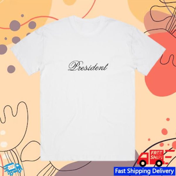 Presidentband Store Merch King Of Terrors Script White Tee