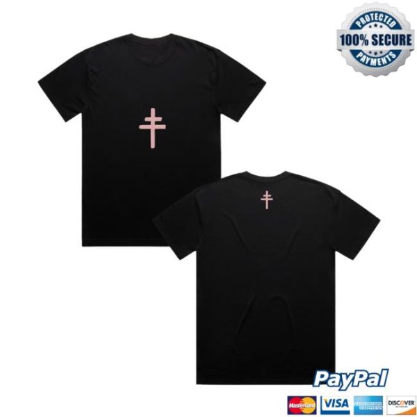 Presidentband Store Merch Dusty Pink Icon Black Tee