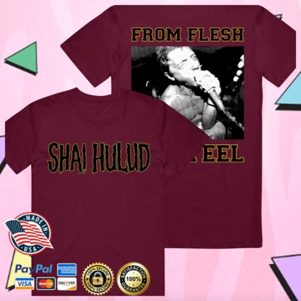Merchnow Shai Hulud Store Merch From Flesh To Steel Maroon T-Shirt