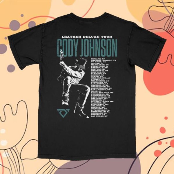 Cody Johnson Merch Store Shop Leather Deluxe Photo Tour Tee