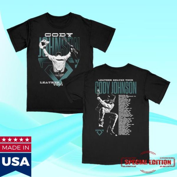 Cody Johnson Merch Store Shop Leather Deluxe Photo Tour Tee