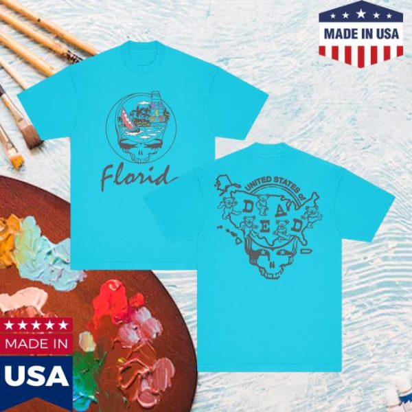 Grateful Dead Merch Store Shop Florida United States Of Dead T-Shirt