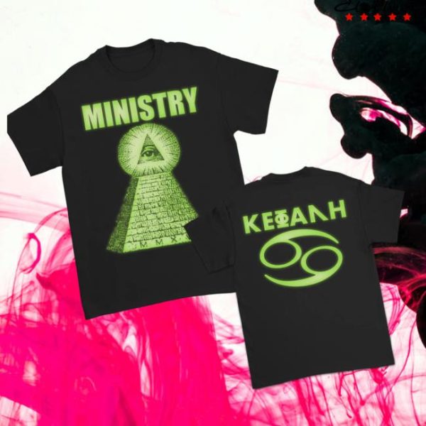 Ministry Official Store Merch Glow-In-The-Dark Pyramid T-Shirt