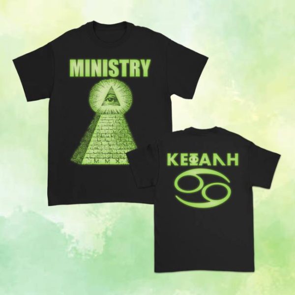 Ministry Official Store Merch Glow-In-The-Dark Pyramid T-Shirt