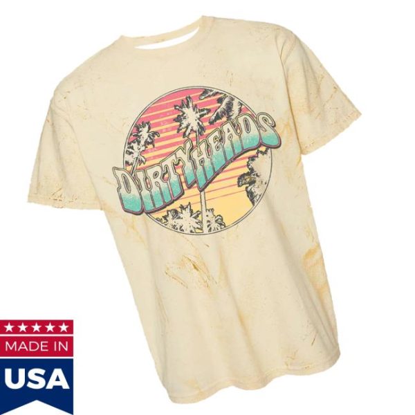 Dirty Heads Store Merch Retro Palms Yellow T-Shirt