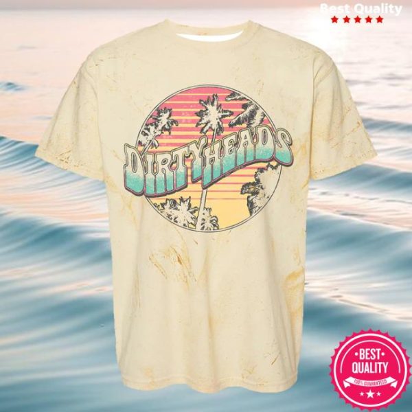 Dirty Heads Store Merch Retro Palms Yellow T-Shirt