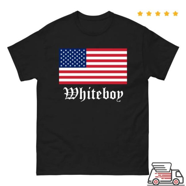 Hangovergang Official Store Merch Whiteboy Stars & Stripes T-Shirt