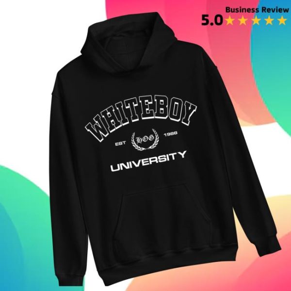Hangovergang Official Store Merch Whiteboy University Hoodie