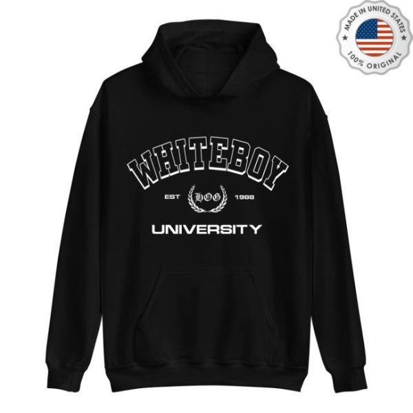 Hangovergang Official Store Merch Whiteboy University Hoodie