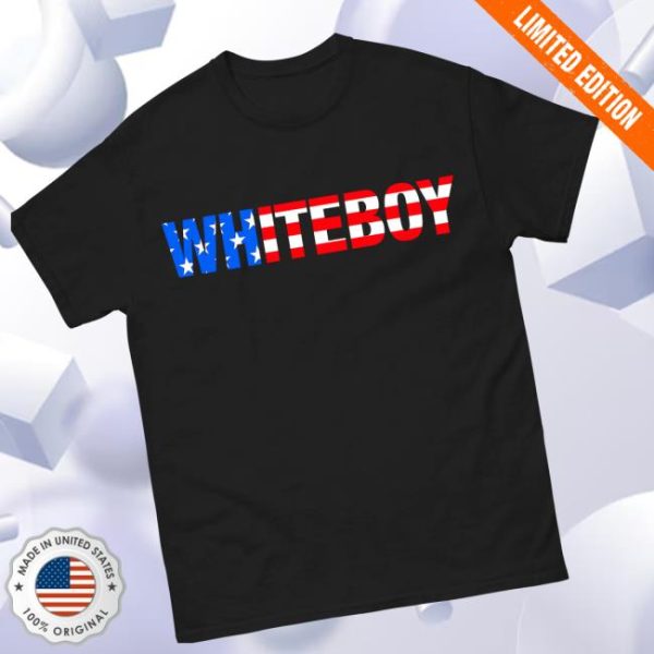 Hangovergang Official Store Merch Red, White & Blue Whiteboy T-Shirt