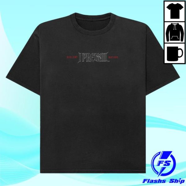 Fearless Records Store Merch I Prevail Violent Nature Barbed Flower T-Shirt