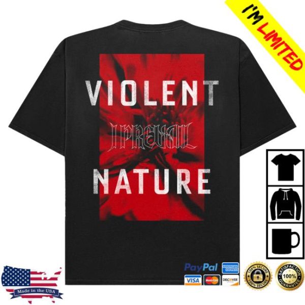 Fearless Records Store Merch I Prevail Violent Nature Barbed Flower T-Shirt