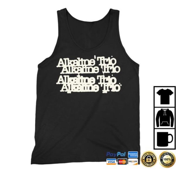 Alkaline Trio Store Merch Cheap Trio Logo Black Tank Top