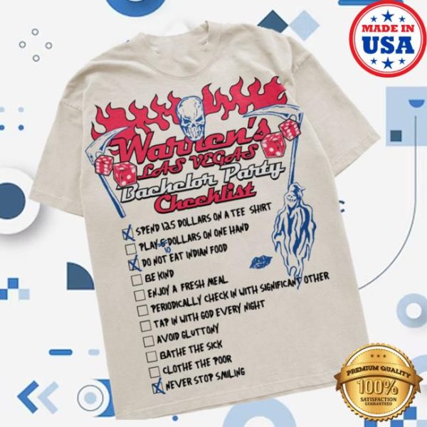 Warren Lotas Store Merch Bachelor Party T-Shirt