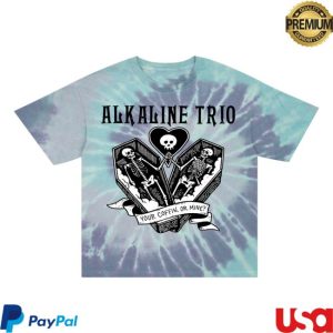 Alkaline Trio Merch Store Shop Your Coffin T-Shirt Lagoon Dye