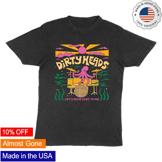 kenny Dirty Heads Merch Store Shop Lifes Been Good To Me Vintage Black T Shirt