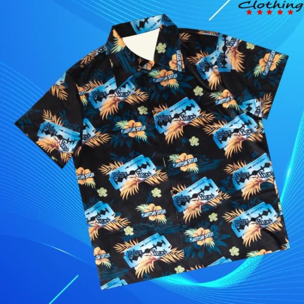 Judas Priest Store Merch Shop British Steel Hawaiian Tee