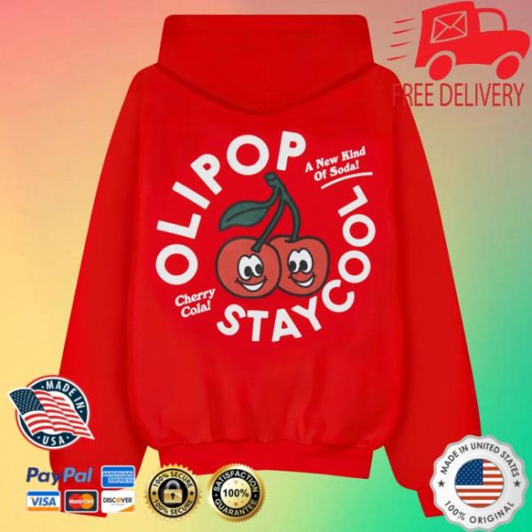 Staycoolnyc Store Merch Olipop Cherry Cola Hoodie