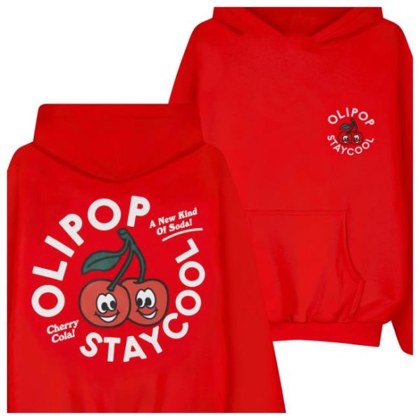 Staycoolnyc Store Merch Olipop Cherry Cola Hoodie
