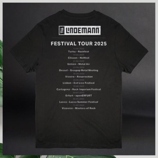 Rammstein Store Merch Festival Tour 2025 Tl T-Shirt