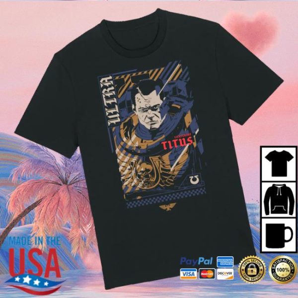 Warhammer Merch Store Shop Warhammer 40000 Space Marine 2 Lieutenant Demetrian Titus T Shirt