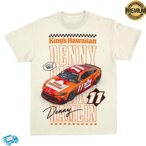 Denny Hamlin Store Merch Natural Kings Hawaiian Tee