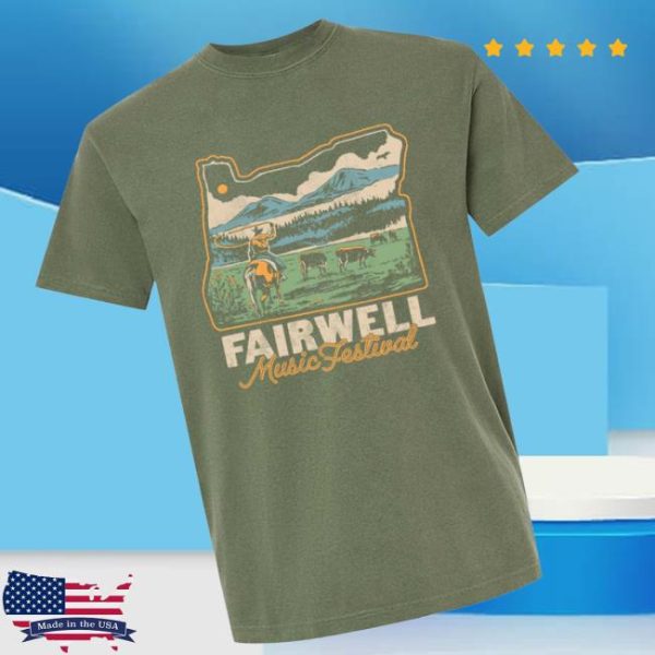 Fairwell Festival Store Merch 2025 Oregon Lineup Tee