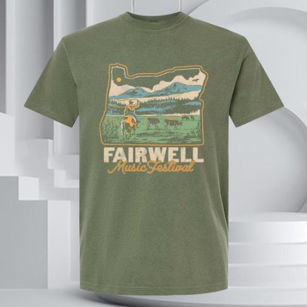 Fairwell Festival Store Merch 2025 Oregon Lineup Tee