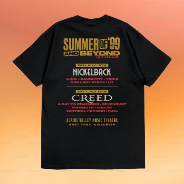 Creed Store Merch Summer Of ’99 And Beyond Festival Sneakers Tee