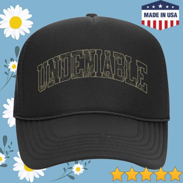 Shop Max Holloway Store Merch Undeniable Black Trucker Hat