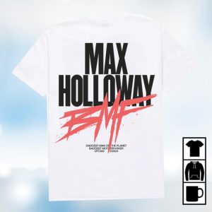 Shop Max Holloway Store Merch DmpBmf White Tee