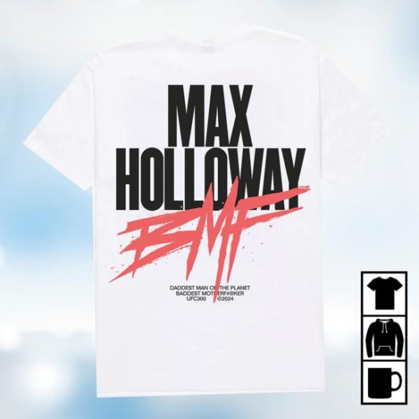 Shop Max Holloway Store Merch DmpBmf White Tee